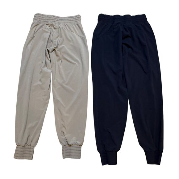 Athleta Camden Joggers Black Beige Size 0 Lot of 2 - Picture 3 of 7